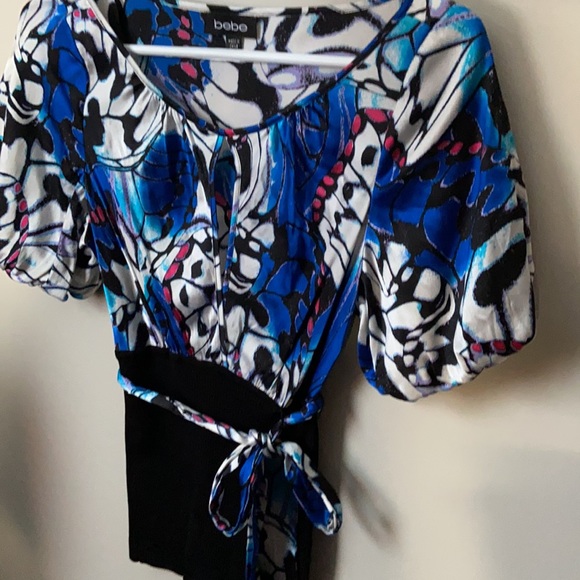 Bebe silk butterfly top - Picture 3 of 6